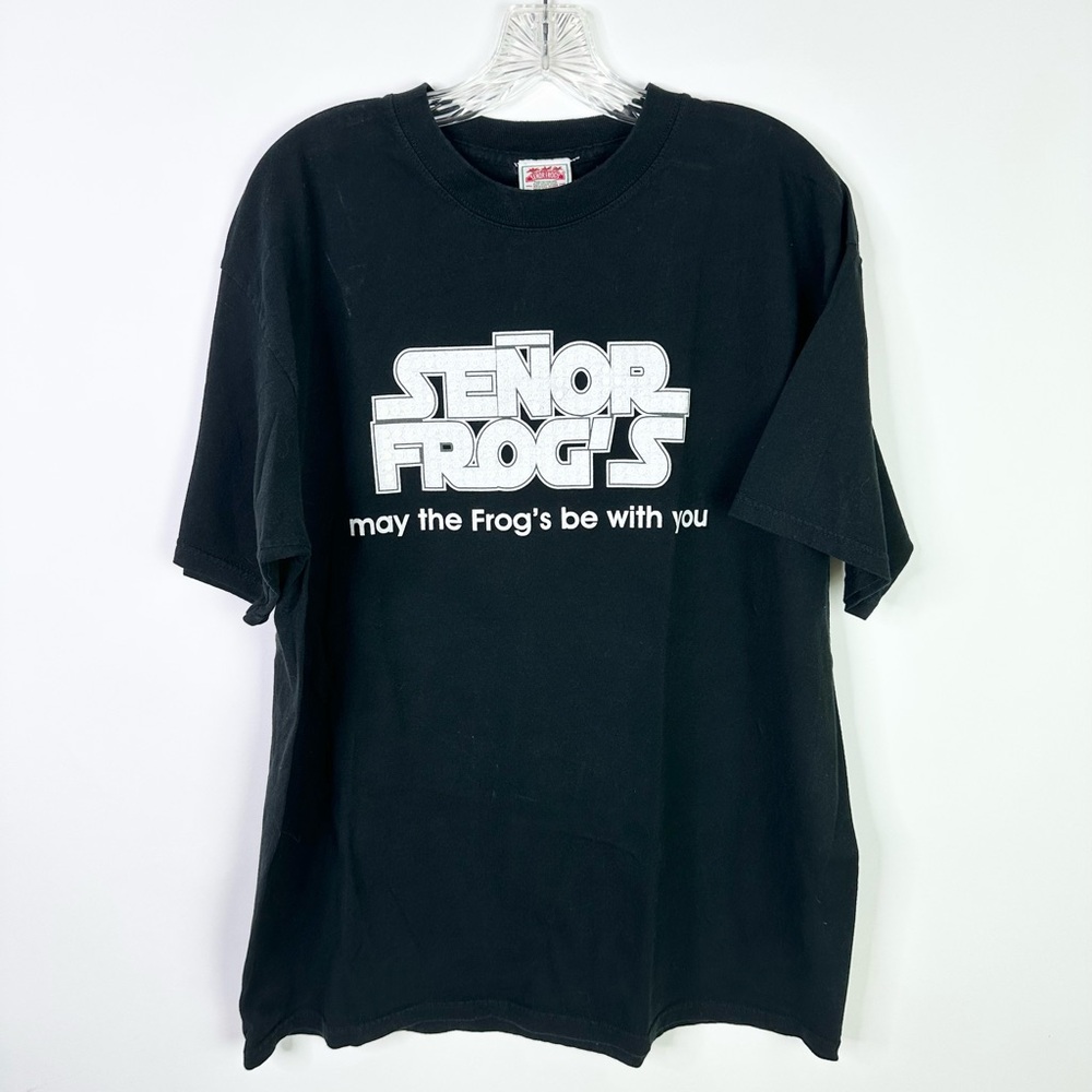Senor Frogs Cancun Star Wars T Shirt Black Destination XL